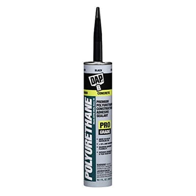 DAP Polyurethane Premium Construction Adhesive Sealant, Black, 10.1 Oz (7079818816)