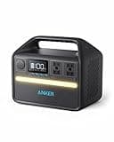 Anker 535 Portable Power Station, 512Wh Solar Generator (Solar Panel Optional) with LiFePO4 Battery Pack, 500W 9-Port Powerhouse, 4 AC Outlets, 60W USB-C PD Output, LED Light for Outdoor Camping, RV