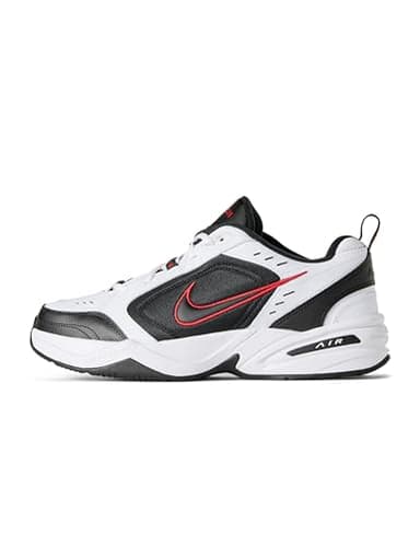 Nike Men's Air Monarch IV Training/Workout Shoes, White/Black, 10.5