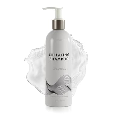 Chelating Shampoo – For Oily Hair & Oily Scalp -Deep Cleansing Clarifying Shampoo- Removes Hard Water Buildup, Chlorine & Residue-Nourishes-No Silicones, No Parabens, Fresh Volume. 12 Fl Oz ( 355 ML)