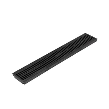 NDS 243-1 Spee-D Channel Drain Grate, 4-1/8-Inch wide X 2-Feet long, for Driveways, Patios, Pool Decks and Commercial Areas, Plastic, Black