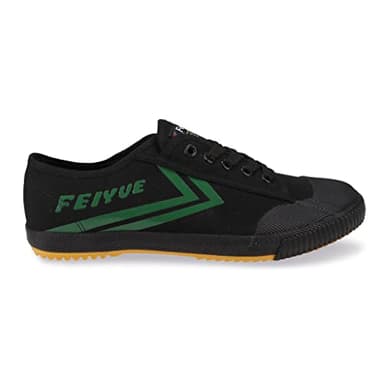 FEIYUE Fe Lo 1920 Low Top Canvas Performance Shoe with Rubber Sole Everyday Fashion Sneaker Black/Green
