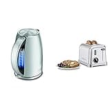 Cuisinart Cordless Electric Kettle (JK-17P1) and 2-Slice Toaster (CPT-160)