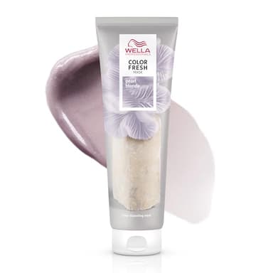 Wella Professionals Color Fresh Mask | Pearl Blonde | Natural Shade | Hair Color-Depositing Mask | Vegan Formula with Avocado Oil | Zero Damage | Silicone Free | 5 Fl Oz