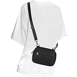 MAXTOP Small Crossbody Bags for Women Men Cellphone Belt Bag Purse Fanny Pack with Adjustable Strap Black Sling Bag for Traveling Casual Festival Gifts