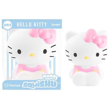 Hamee SquiSHU Buddy Hello Kitty and Friends Hello Kitty, Cute Birthday Gift, Official Merchandise, Toys for Kids & Adult, Model Jumbo Squishy for Collectors