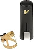 Vandoren M/O Ligature and Plastic Cap for Baritone Saxophone V16 Mouthpiece; Aged Gold Finish; LC590AP