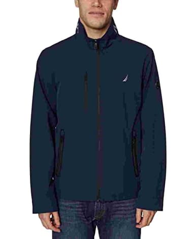 Nautica Men's Golf Jacket – Casual Wear Windbreaker Jacket, Regular, Big & Tall Sizes, Navy, Medium
