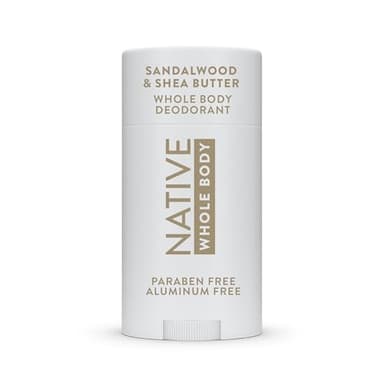 Native | Sandalwood & Shea Butter| Sensitive |Whole Body |Deodorant| 2.4 oz