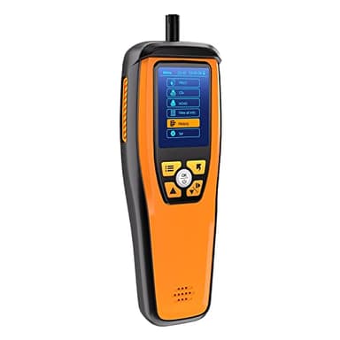 Temtop Air Quality Monitor CO2 Meter Professional CO2 PM2.5 PM10 Formaldehyde Temperature and Humidity Monitor w/Audio Alarm Data Export (M2000 2nd)
