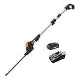 WORX WG252 20V 20" Cordless Hedge Trimmer, Reach Up to 12 Feet, Extended Pole, 180° Rotation Head, PowerShare – Battery & Charger Included