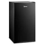 Midea MERM33S1ABB 3.3 Cubic Feet Compact Refrigerator, Black