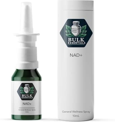 Bulk Essentials NAD+ Spray | 100 Sprays | Nicotinamide Adenine Dinucleotide | NAD+ | 100% Pure & USA Made | 5mg Per Spray to Support Wellbeing