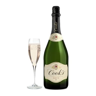 Cook's California Champagne Brut White Sparkling Wine, 750 mL bottle
