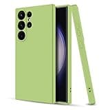 Hismart Designed for Samsung Galaxy S23 Ultra Phone Case, Soft Slim TPU Silicone Back, Shock Absorption, Anti-Scratch, 360°Full-Body Protection, Case Cover for Galaxy S23 Ultra Case Matcha Green