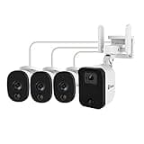Swann Fourtify Security Camera System with 64GB Micro SD Card,1080p Wireless Surveillance Cameras Outdoor Indoor, 1+3 Cam No Hub Required, Night Vision, Siren 2-Way Audio Heat and Motion Detection