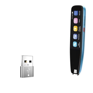 BoxWave Adapter Compatible with NEWYES Scan Reader Pen 3 Pro - USB-A to C PortChanger (5-Pack), Type-C OTG Convert Charging Data Adapter - Metallic Silver