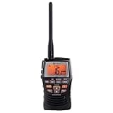Cobra Marine Radio - MR HH150 FLT - 3 Watt, Floating, Long Range, Handheld, VHF Radio, NOAA, International, Waterproof, Submersible, Weather Alerts, LCD Screen, Belt Clip