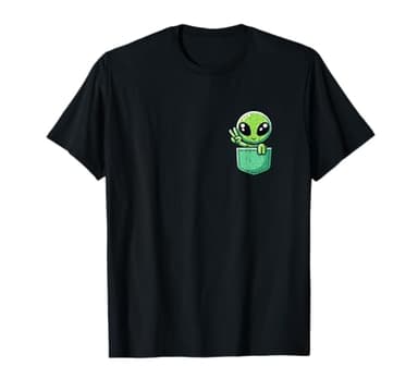 Cute Little Alien in Pocket Universe UFO Baby Monster T-Shirt