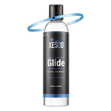 XESSO Anal Desensitizing Lube 8.3 Fl Oz, Water-Based Lubricant Rear Comfort Glide for Men, Women & Couples, Gently Numbing, Backdoor Relax Lubricant Gel, Made in US, Discreet Packaging
