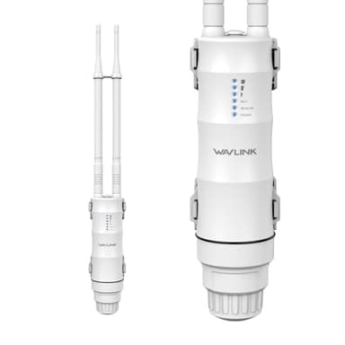 WAVLINK AC600 Outdoor WiFi Extender, WiFi Repeater with PoE/High Power Dual Band 2.4+5G Wireless Router/AP/Wi-Fi Range Extender 3 in 1, IP67 Waterproof for Courtyard, RV, Campsite