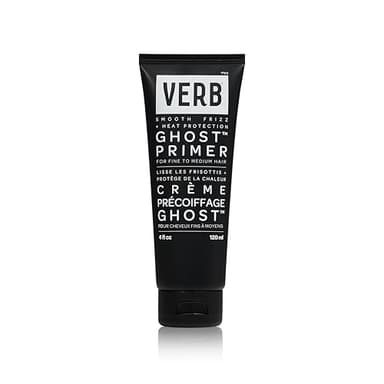 VERB Ghost Primer Heat Protectant, 4 fl oz - Infused with Moringa Oil - Frizz Control Styling Cream - Vegan, No Parabens or Harmful Sulfates