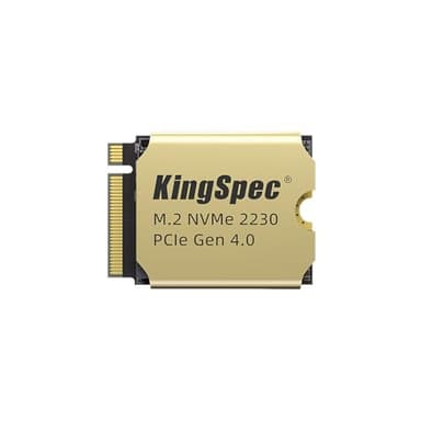 KingSpec 2TB M.2 2230 SSD PCIe 4.0, 5000MB/s Read Copper Heatsink, 3D NAND Flash, Compatible with Steam Deck/ASUS ROG Ally/Surface Pro