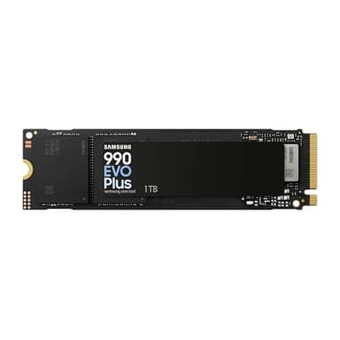 Samsung 990 EVO Plus SSD 1TB, PCIe Gen 4x4, Gen 5x2 M.2 2280, Speeds Up-to 7,150 MB/s, Upgrade Storage for PC/Laptops, HMB Technology and Intelligent Turbowrite 2.0, (MZ-V9S1T0B/AM)