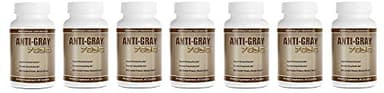 Anti-Gray Hair 7050 Helps Restore Natural Hair Color 60 Capsules Per Bottle (7 Bottles)