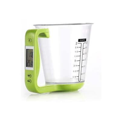 MUCKLILY Digital Measuring Cup with Lcd Display Multifunction Electronic Kitchen Measuring Cup for Accurate Liquid and Food Measurement 5.90X4.92X5.35 Inches