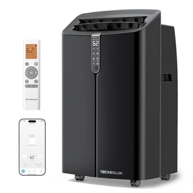 TECXERLLON 16000 BTU Portable Air Conditioners with App Control, Cools Up to 850 Sq.Ft, 4-in-1 Smart Portable AC Unit with Cooling, Dehumidifier, Fan & Sleep Mode, Self-Evaporating for Home & Office