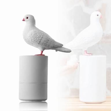 Bird of Peace Foam Soap Dispenser - Funny Pigeon Poop Induction Hand Washer Automatic Touchless Soap Dispenser for Kitchen & Bathroom (White)