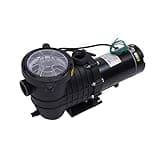 MuChaIOAK Industrial Pool Pumps, Black, Iron, PP, 2.0HP 1500W, 6815 GPH, 55ft Lift, Dual Voltage 115/230V, Above Ground/Inground Swimming Pool Pump