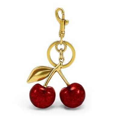FASTFAIRY Keychain Cherry Bag Charms Purse: Key Chains Women Cute - Car keyrings leather handbags - Valentines Day Gifts