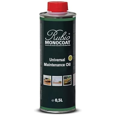 Rubio Monocoat Universal Maintenance Oil, 1,000 ft² - Pure | Satin Sheen Enhancement & Protection for Indoor Wood Floor & Wooden Furniture Surfaces Treated with Oil Plus 2C | 0.5 Liter