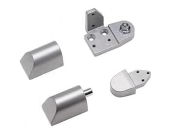 Pacific Doorware Armalite Top & Bottom Pivot Set for Commercial Storefront Door Adams Rite Style (Choose Hand and Color) (Aluminum Silver, Left Hand)