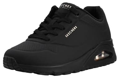 Skechers Women's Uno-Stand on Air Sneaker, Black/Black, 9