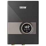 VEVOR Electric Tankless Water Heater, 8KW Instant Hot Water Heater, Digital Temperature Display & Easy Installation & 24-Hour Water Supply, For Kitchen Bathroom Shower Mall Salon