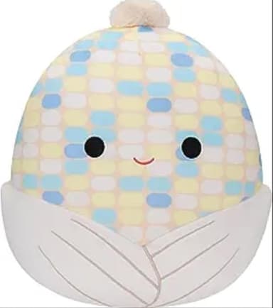 Squishmallows SQCR06529 – Louise Le Corn Coloured – Official Kelly Toys Soft Toy – Super Soft Plush – 40 cm