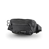 Eberlestock Bando Bag - Tactical Mens Fanny Pack w/Adjustable Waist Belt, Zippered Pockets, Compact Lightweight Belt Bag, Everyday Hip Pouch for Travel Outdoor Running Hunting, Black