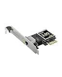 BrosTrend 2.5Gb Network Card, PCIe Network Adapter RJ45 NIC with Extra Low-profile Bracket PCI Express Gigabit Ethernet Card for Windows 11/10/8.1/8/7/XP, Windows Server... Limited Lifetime Protection