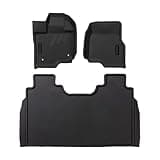 BaseLayer - Floor Mats for Ford F150 (2015-2025) SuperCrew and (2022-25) Lightning - Made in USA - Premium All-Weather Mats - Front and Rear (Black Logo)