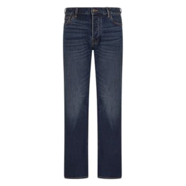 Armani Exchange Men's Relaxed Straight Fit Mid Blue Denim, Blue Denim, 40