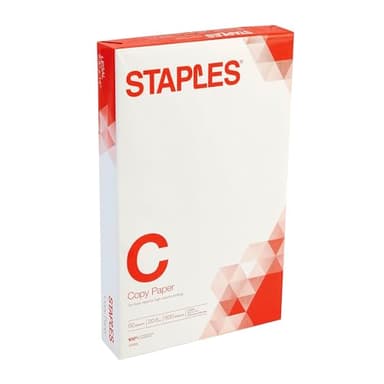 Staples Copy Paper, 8 1/2" x 14", Ream, For Office, School & Home, For Office, School & Home