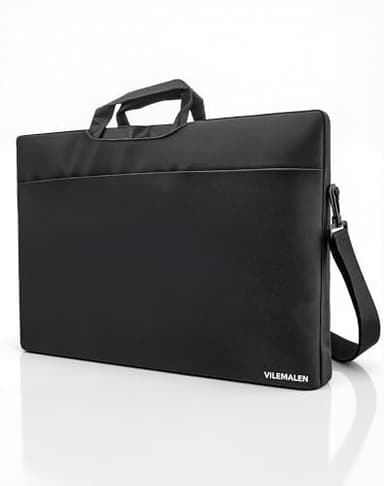 22 Inch Portable Monitor Sleeve, Water-Resistant Dustproof Case & Soft Lining with Multi-Carry Design (Handle/Shoulder Strap/Luggage Strap), Multi-Pocket Protective Bag for Monitor/Laptop/Tablet