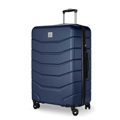 Skyway Luggage Silverton Hardside Collection – Lightweight Durable Suitcases with Wheels, Expandable Luggage for Travel Essentials with TSA Lock, 28-inch Large Checked, Watercolor Blue