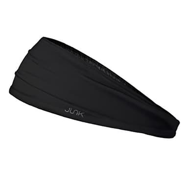 JUNK Brands Big Bang Lite Headband - Moisture-Wicking, Performance Fabric, Non-Slip, Sports Sweatband for Men & Women - One Size - Tactical Black
