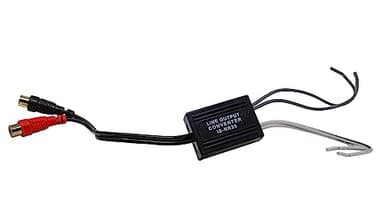 Speaker Wire to RCA HI/Low Adapter Converter LINE Level Output Audio Video CAR