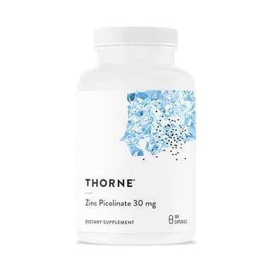 Thorne Research - Zinc Picolinate 30 mg - Well-Absorbed Zinc Supplement for Growth and Immune Function - 180 Capsules