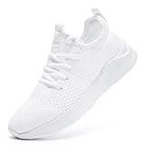 WYGRQBN Women's Shoes Walking Lightweight Tennis Fashion Sneakers Sports Workout Gym Shoes for Running White US Size 10